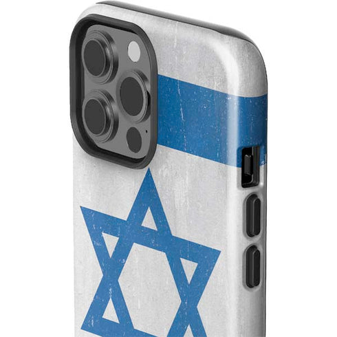 Israel Flag Distressed iPhone 15 Pro Max Impact Case